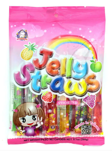 Jelly Straws Asorted